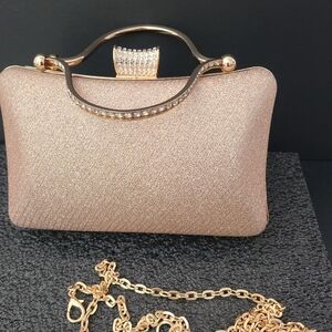 Elegant Gold Embelished Evening Clutch / Bag